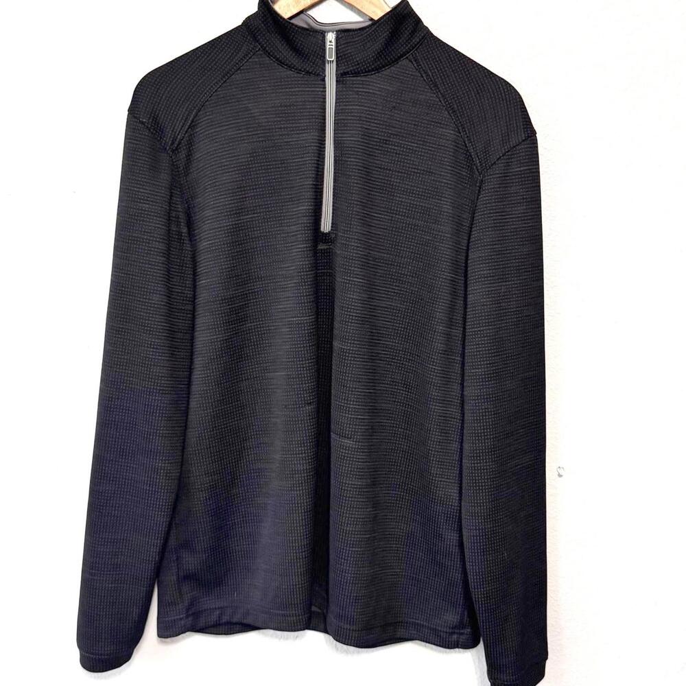 Cypress Club Pullover Men's Medium 1/4 Zip Long Sleeve Golf Layer Shirt‎ Black